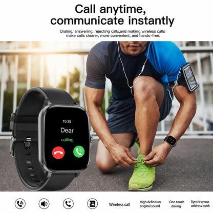 2026 New Fashion Smart Watch, Wireless Calling/Dial, 100+ Sport Mode, Calling Reminder and Rejection, Message Reminder, IP67 Waterproof, Smart Watch for Android Iphone Devices, Activity Tracker for Men Women, Wearable Devices, Fall Gift